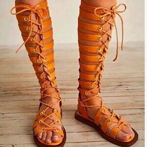 Free People Womens Sun Chaser Tall Gladiator Sandals Size EU 39 / US 9